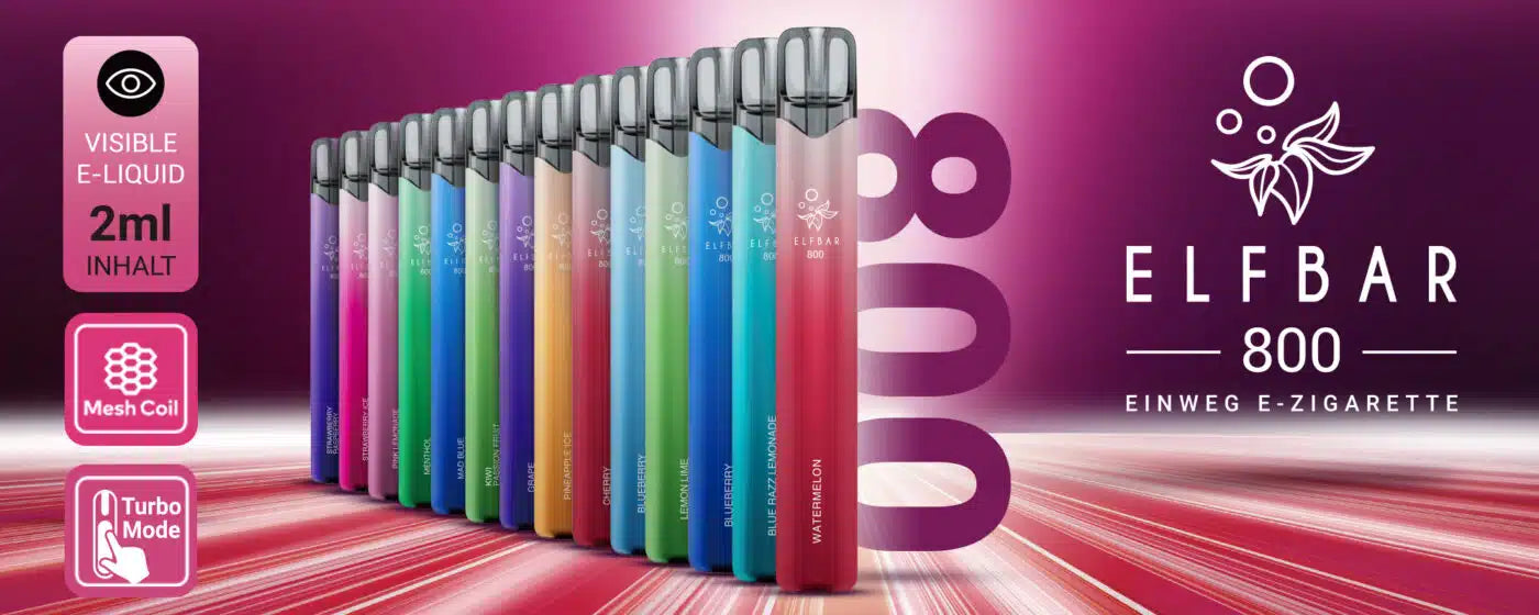 Elfbar 800 in verschiedenen Sorten - Günstig bei VECOM kaufen.