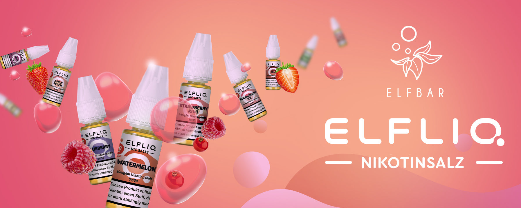 ELFLIQ by Elfbar in verschiedenen Geschmacksrichtungen - Jetzt günstig und schnell geliefert bei VECOM.