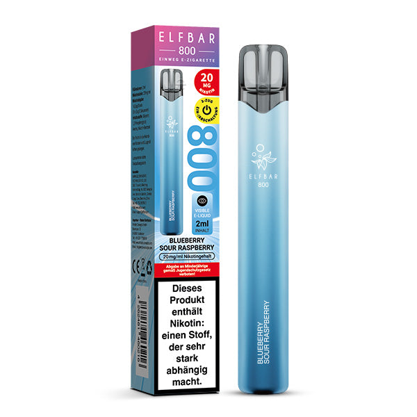 Elfbar 800 Einweg E-Zigarette - Blueberry Sour Raspberry 20mg Nikotin
