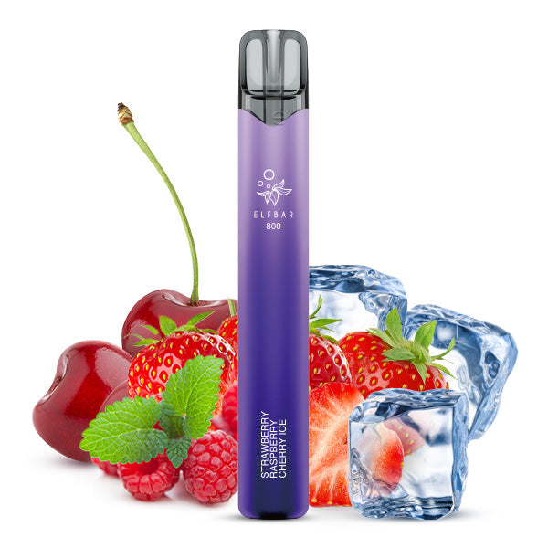 Elfbar 800 Einweg E-Zigarette - Strawberry Raspberry Cherry Ice 20mg Nikotin
