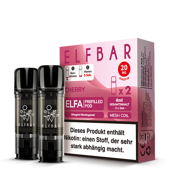 ELFBAR ELFA Pod - Cherry 20mg Nikotin (2er Pack)