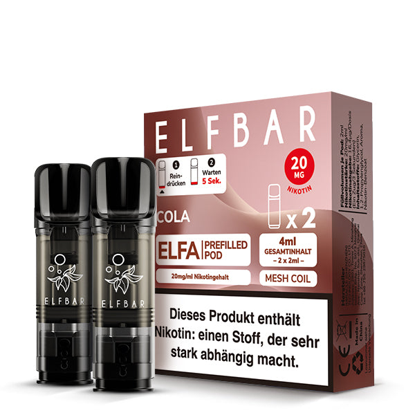 ELFBAR ELFA Pod - Cola 20mg Nikotin (2er Pack)
