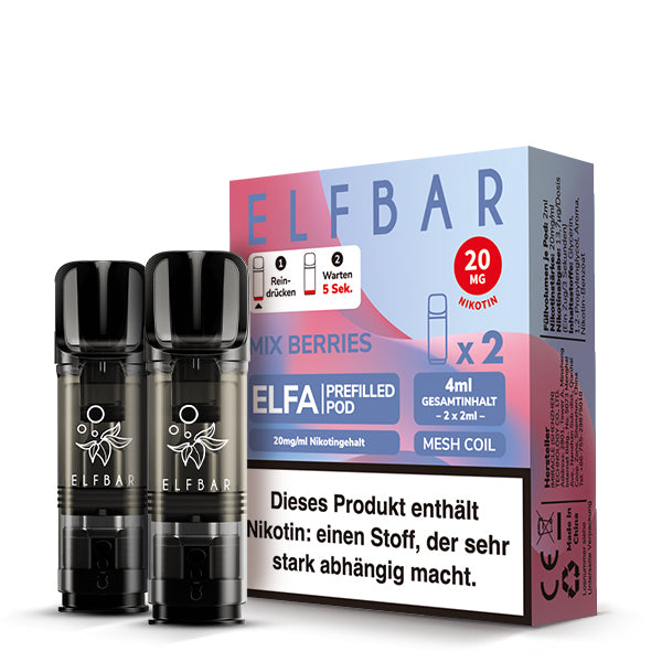 ELFBAR ELFA Pod - Mix Berrys 20mg Nikotin (2er Pack)