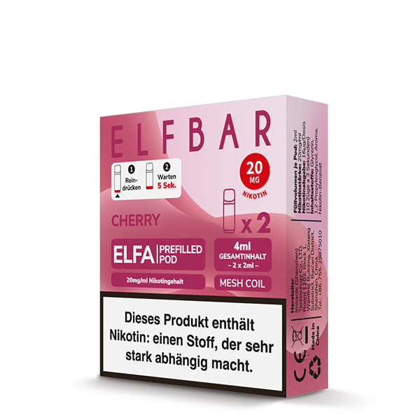 ELFBAR ELFA Pod - Cherry 20mg Nikotin (2er Pack)