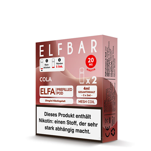 ELFBAR ELFA Pod - Cola 20mg Nikotin (2er Pack)