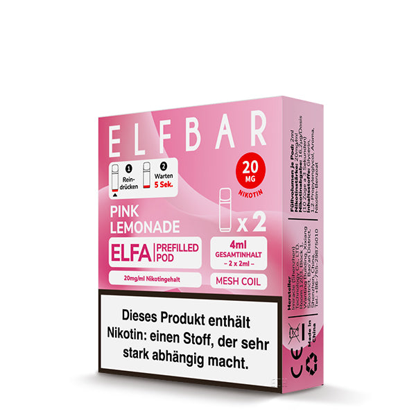 ELFBAR ELFA Pod - Pink Lemonade 20mg Nikotin (2er Pack)