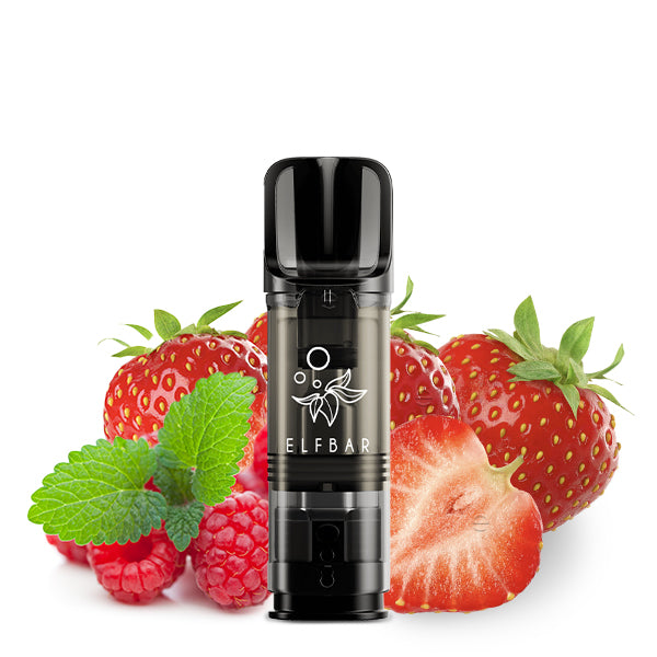 Elfbar ELFA Pod Strawberry Raspberry - vorgefüllter Vape Pod mit Erdbeer- und Himbeer- Geschmack - kompatibel mit ELFA Akku - Original Elfbar bei VECOM kaufen