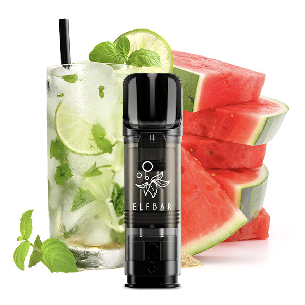 Elfbar ELFA Pod Watermelon Mojito - vorgefüllter Vape Pod mit fruchtigem Wassermelonen-Mojito-Geschmack - kompatibel mit ELFA Akku - Original Elfbar bei VECOM kaufen