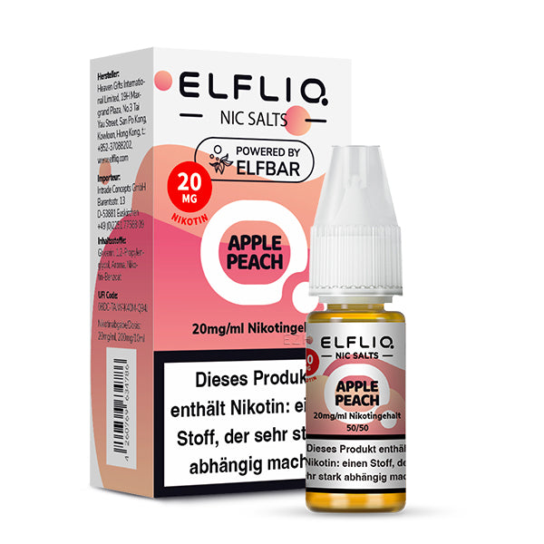 Elfbar Elfliq 10ml - Apple Peach 20mg Nikotinsalz