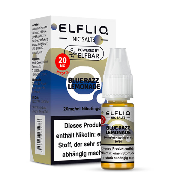 Elfbar Elfliq 10ml - Blue Razz Lemonade 20mg Nikotinsalz