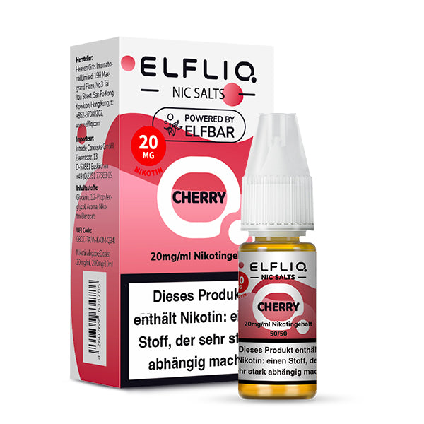 Elfbar Elfliq 10ml - Cherry 20mg Nikotinsalz