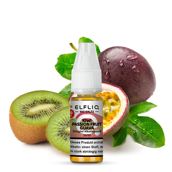 Elfbar Elfliq 10ml - Kiwi Passion Fruit Guava 20mg Nikotinsalz