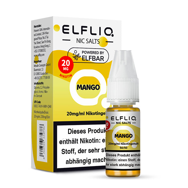 Elfbar Elfliq 10ml - Mango 20mg Nikotinsalz