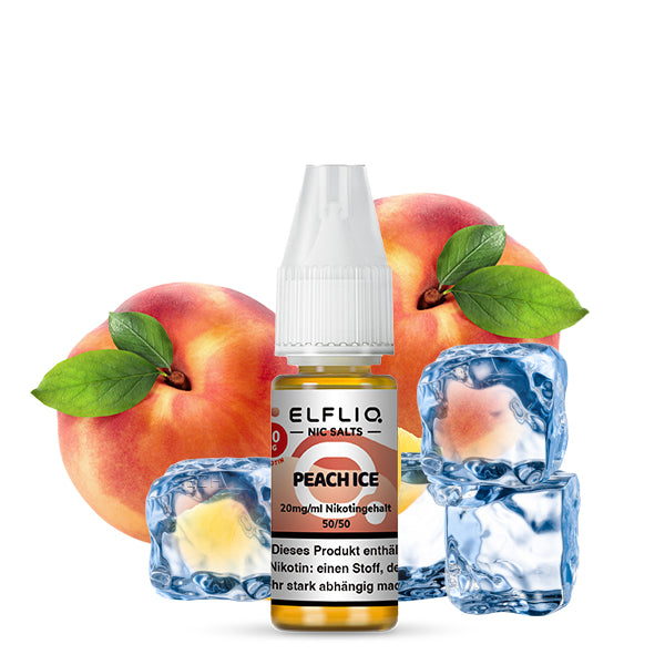 Elfbar Elfliq 10ml - Peach Ice 20mg Nikotinsalz
