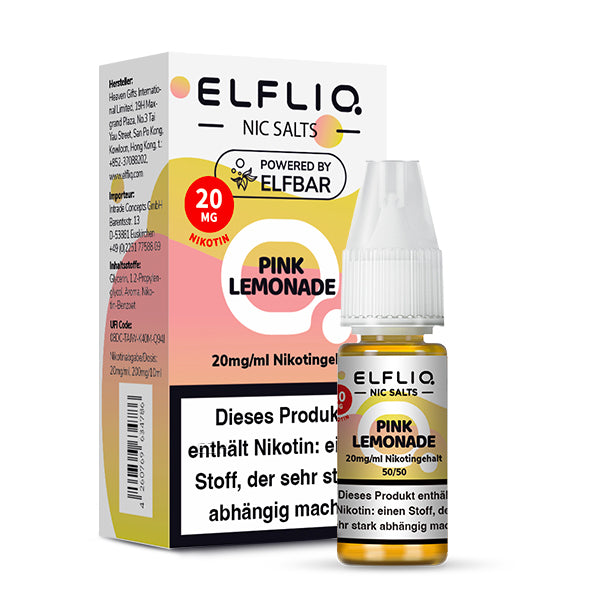 Elfbar Elfliq 10ml - Pink Lemonade 20mg Nikotinsalz