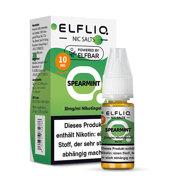Elfbar Elfliq 10ml - Spearmint 20mg Nikotinsalz