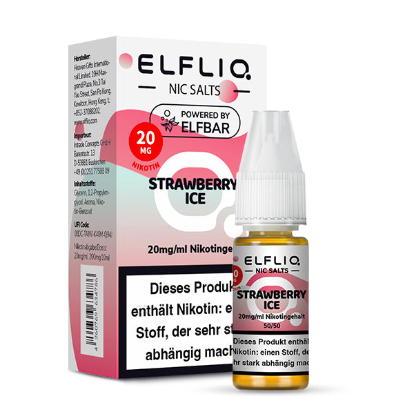 Elfbar Elfliq 10ml - Strawberry Ice 20mg Nikotinsalz