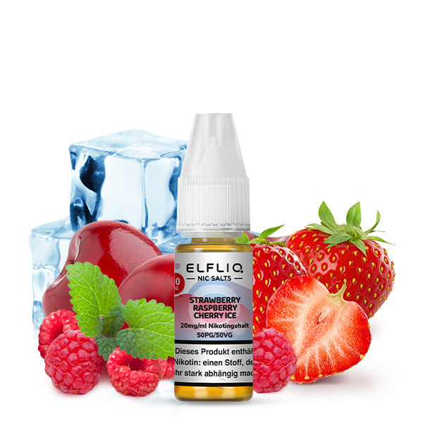 Elfbar Elfliq 10ml - Strawberry Raspberry Cherry Ice 20mg Nikotinsalz