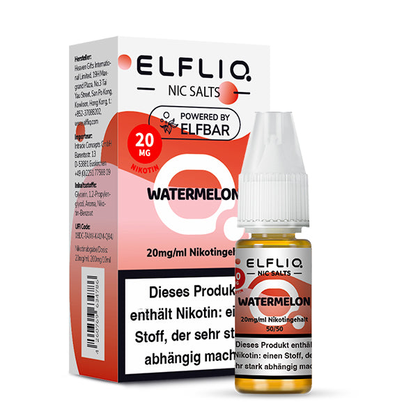 Elfbar Elfliq 10ml - Watermelon 20mg Nikotinsalz