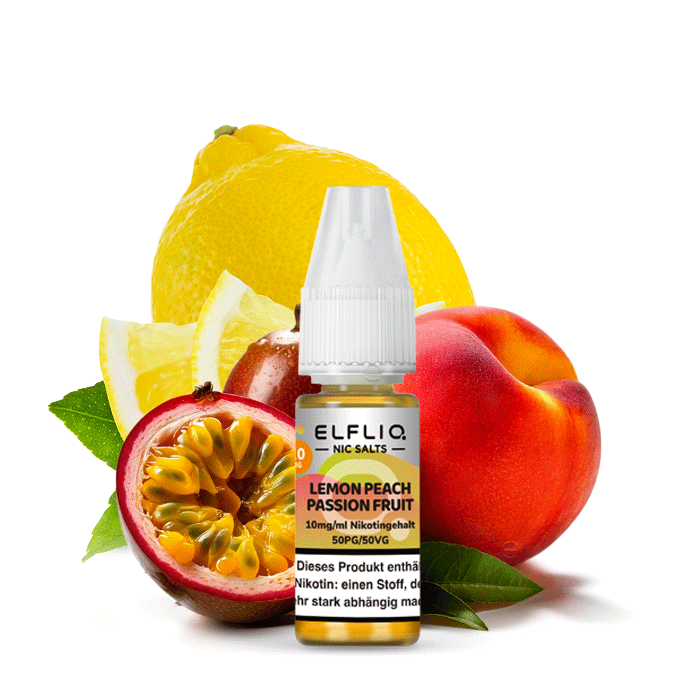 Elfbar Elfliq 10ml - Lemon Peach Passionfruit 20mg Nikotinsalz