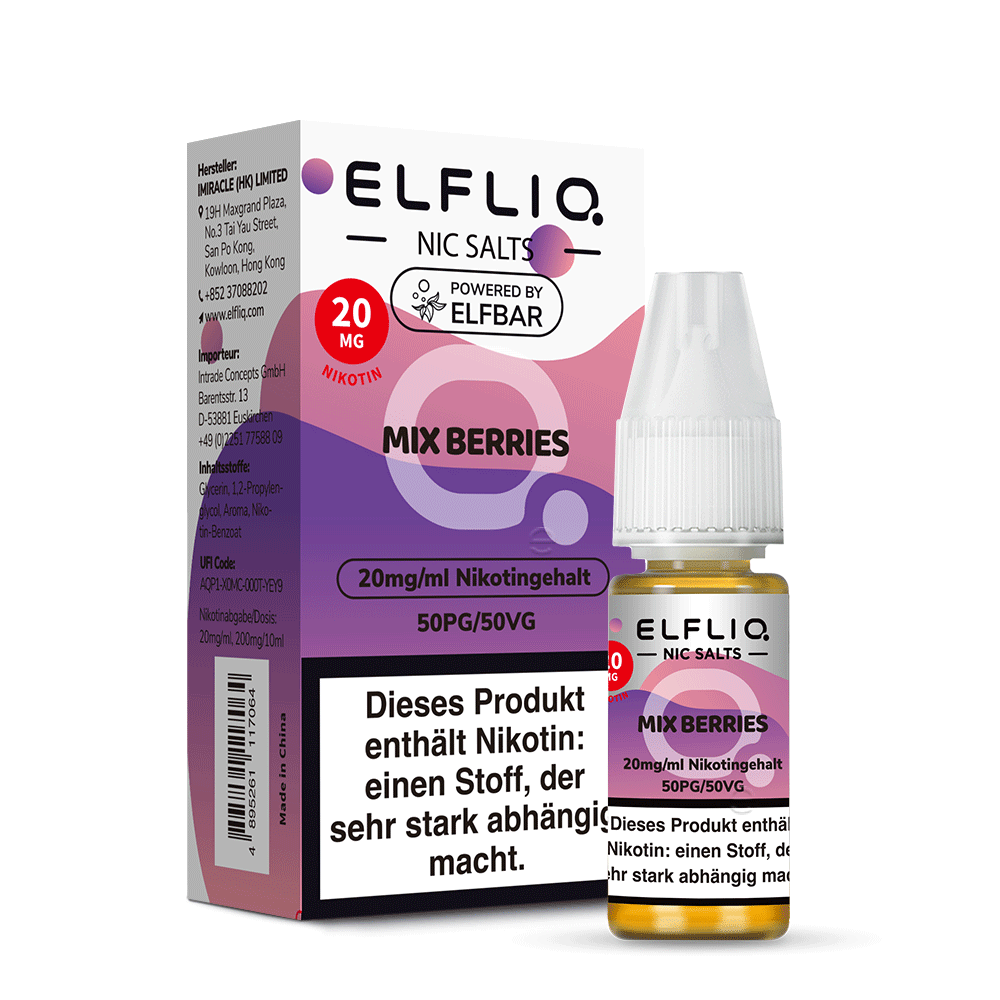 Elfbar Elfliq 10ml - Mixed Berries 20mg Nikotinsalz