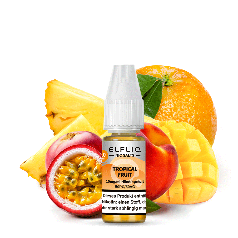 Elfbar Elfliq 10ml - Tropical Fruit 20mg Nikotinsalz