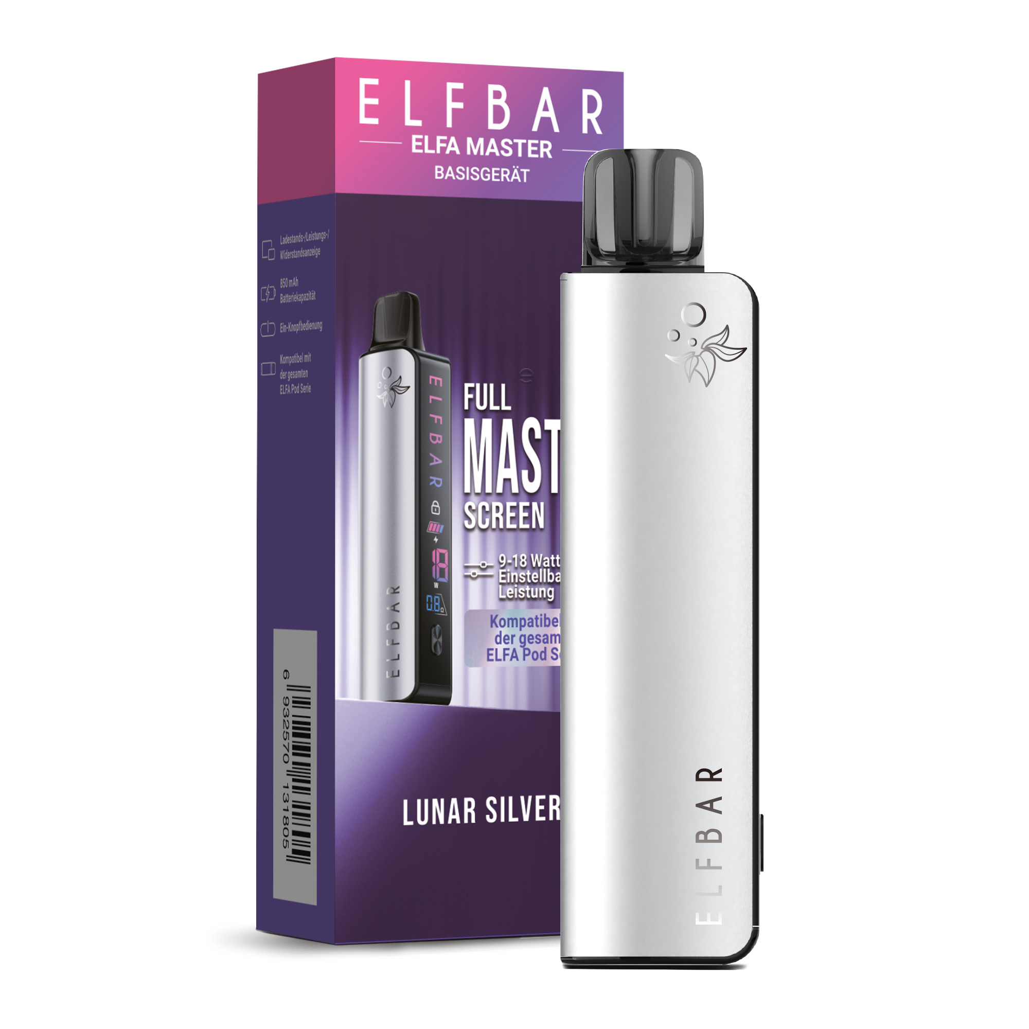 Elfbar Elfa Master - Basisgerät Lunar-Silver